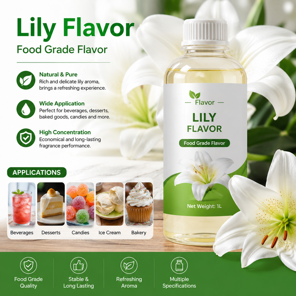 Lily Flavor Food Grade Liquid Flavor for Beverage