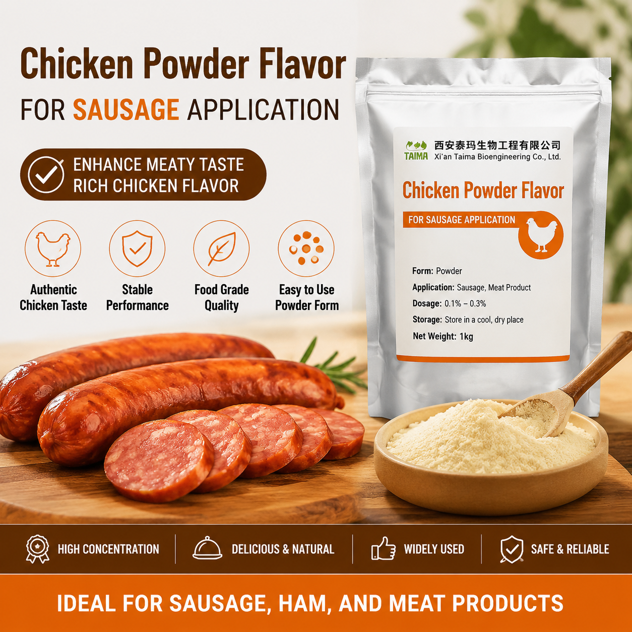Food Grade BBQ Raw Material Chicken Flavor