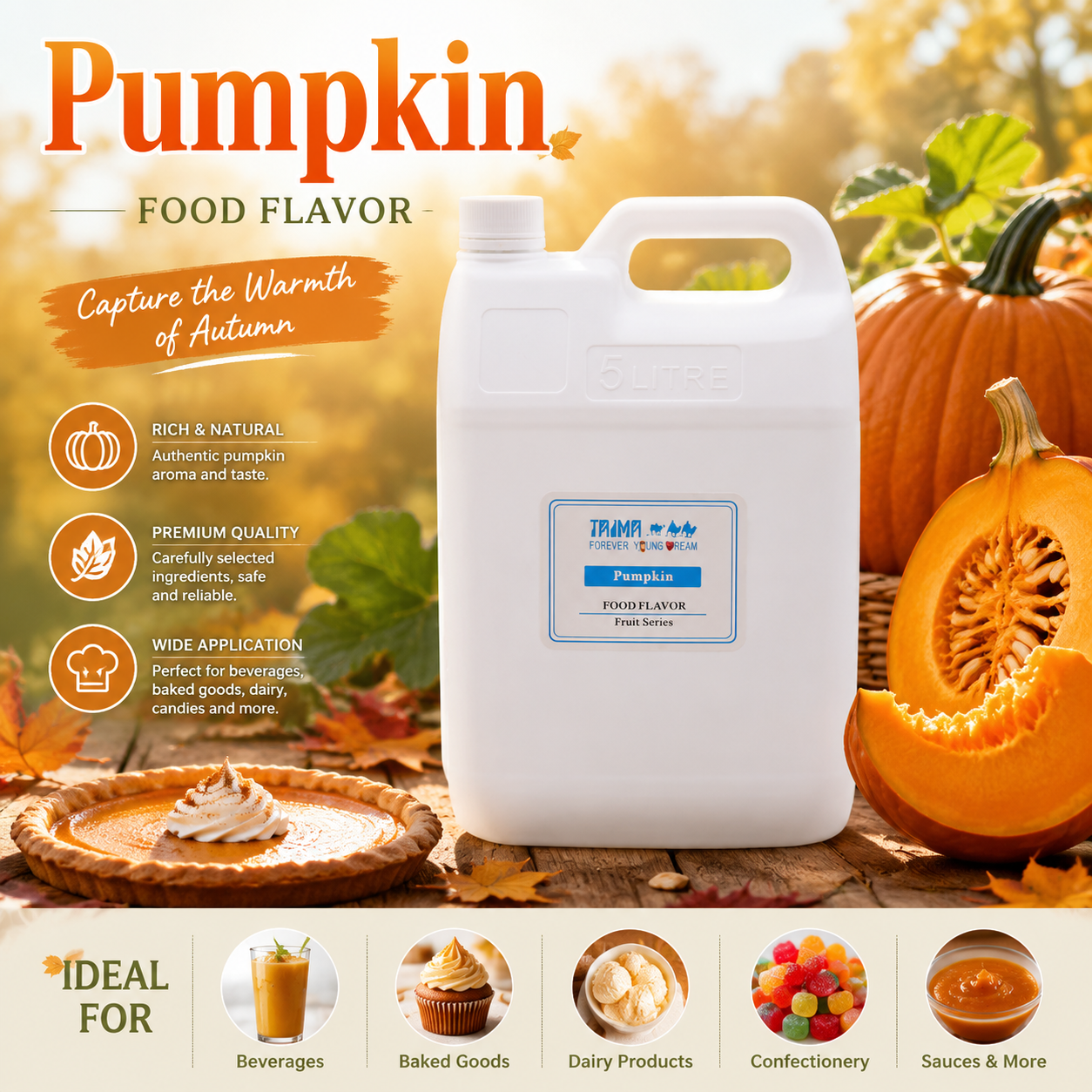 Manufacturer Bulk Order Fruit Concentrate Pumpkim Flavourings Aroma/Essence /Flavours