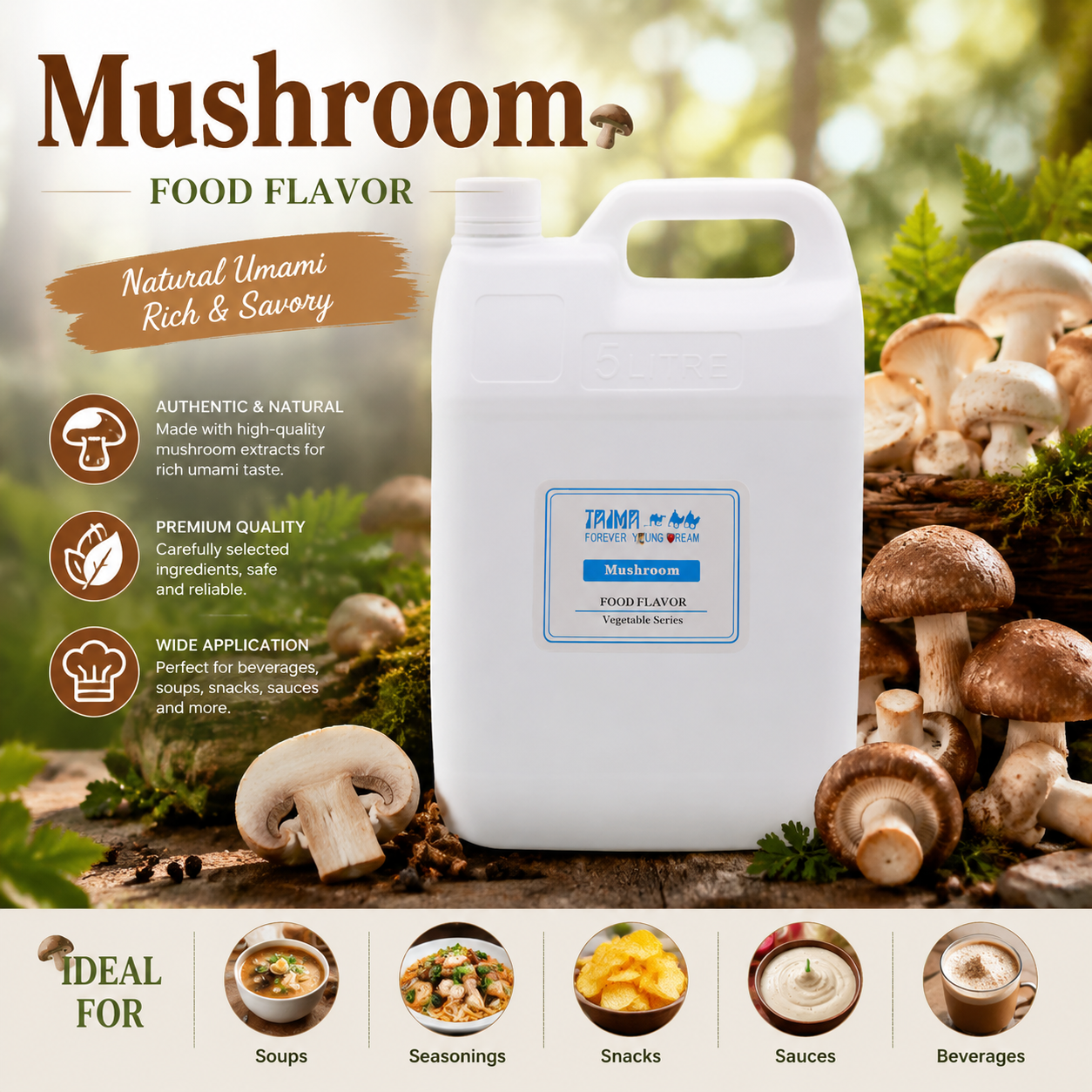 Manufacturer Bulk Order Fruit Concentrate Mushroom Flavourings Aroma/Essence /Flavours
