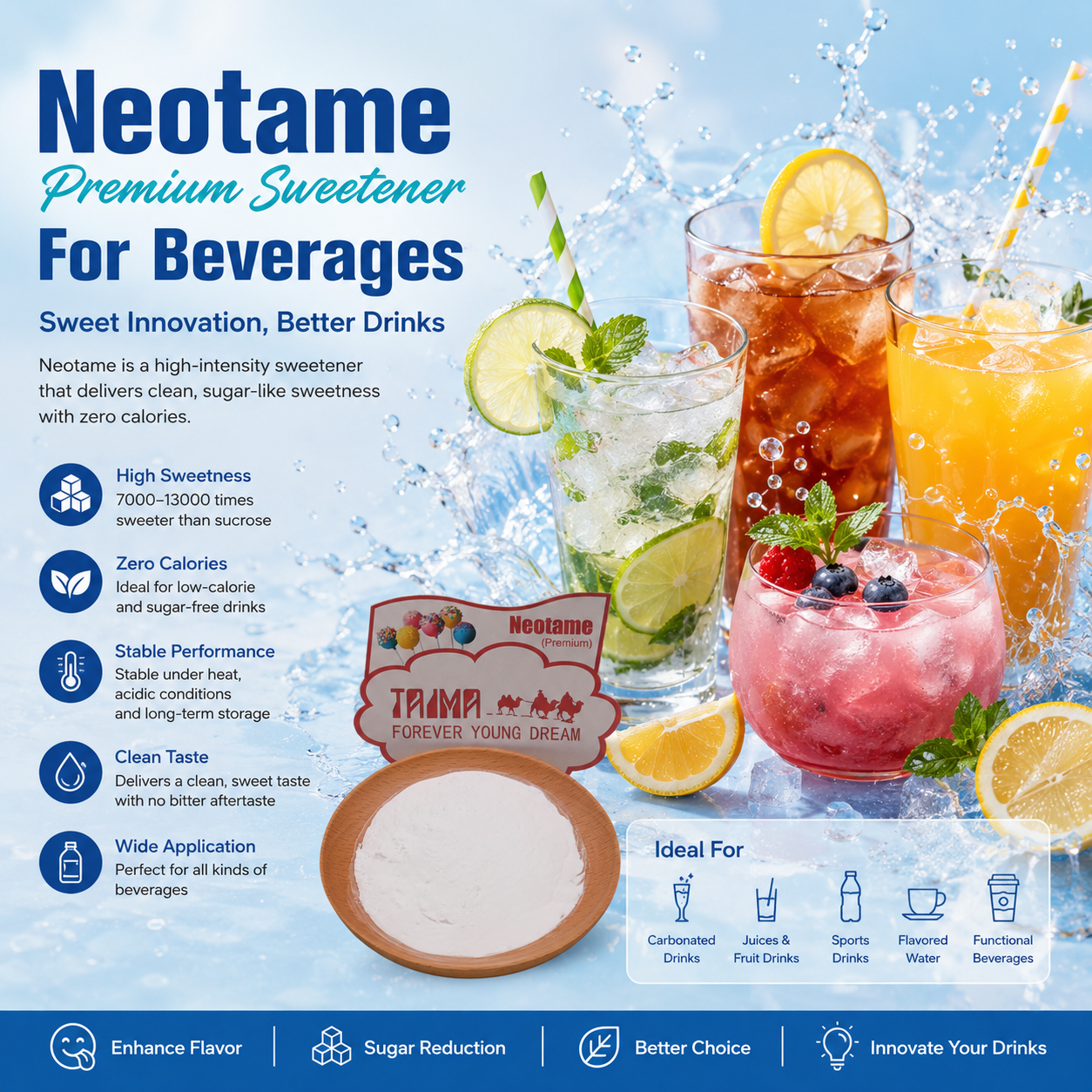 Factory Bulk Order Neotame food grade sweetener Flavor Fragrance