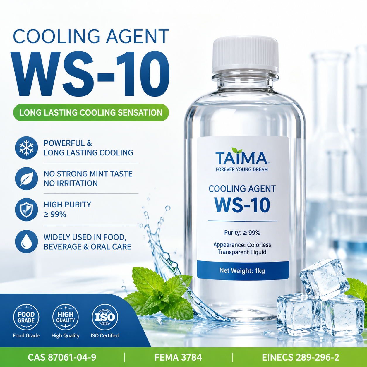 Cooling Agent WS-10 CAS 87061-04-9 for Oral Care
