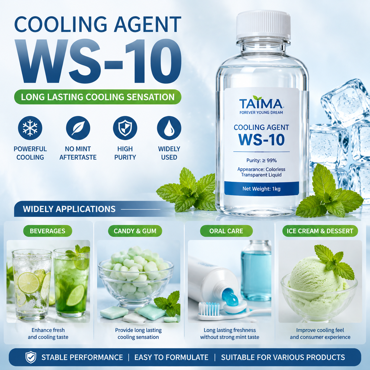 Taima Cooling Agent WS-10 Liquid For Food
