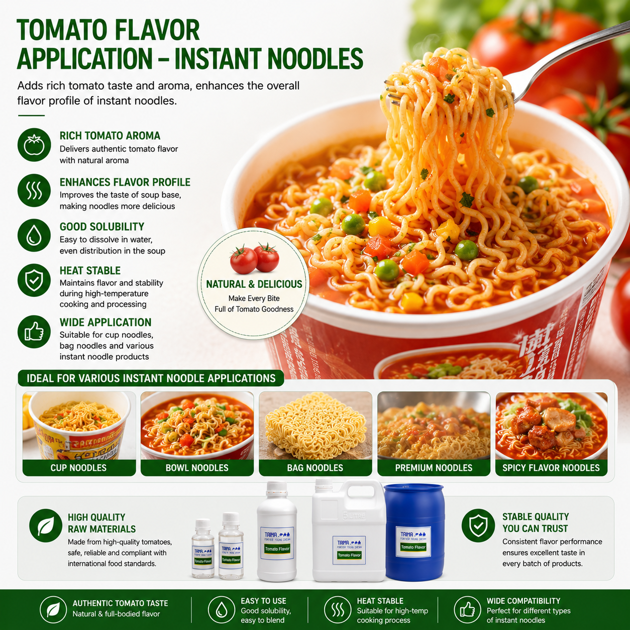 Xi'an Taima Food Flavor Tomato Flavor For Noodels