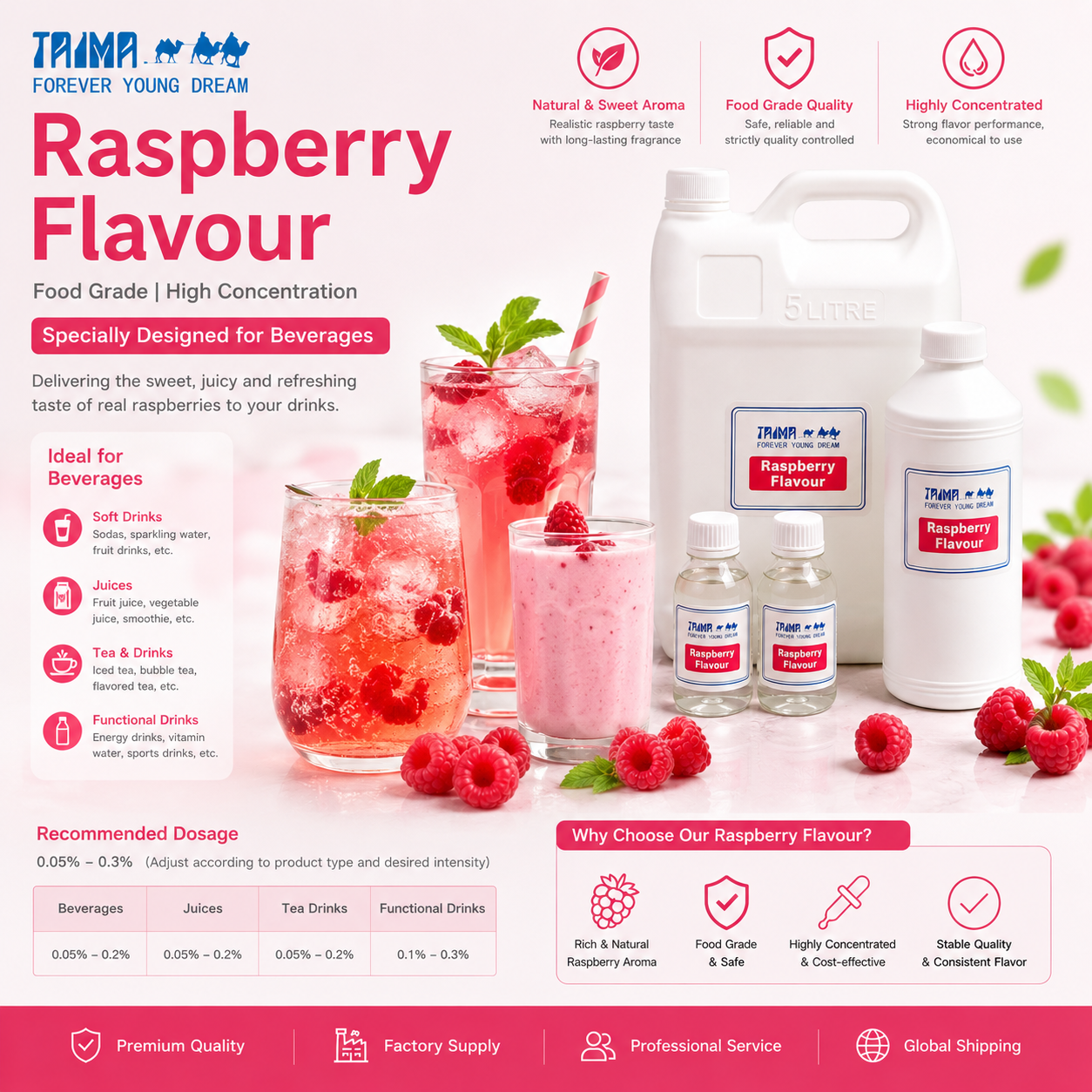 Xi'an Taima Food Flavor Raspberry Flavor For Beverages