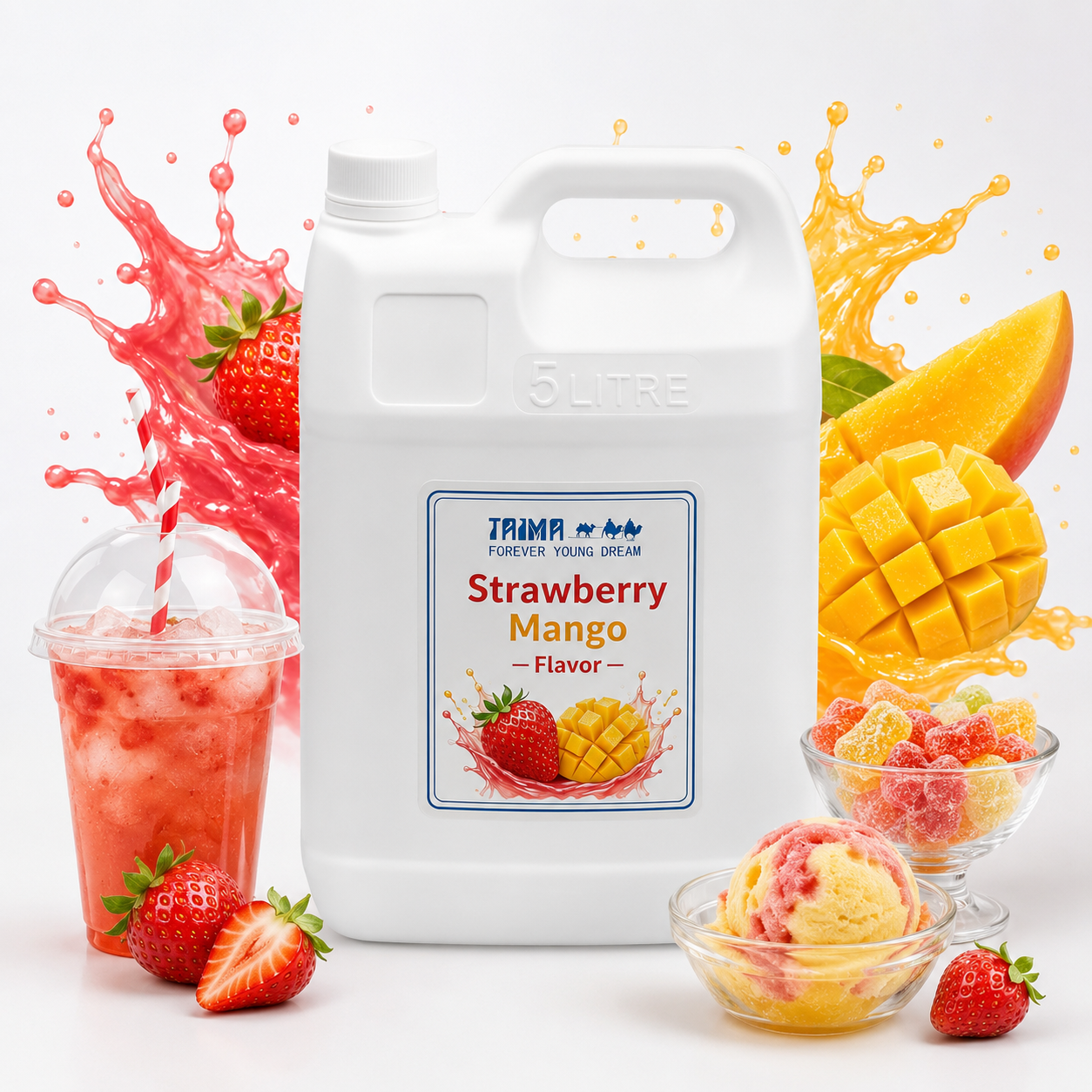 Taima Food Grade High Concentrate Strawberry Mango Flavor For ICE Cream