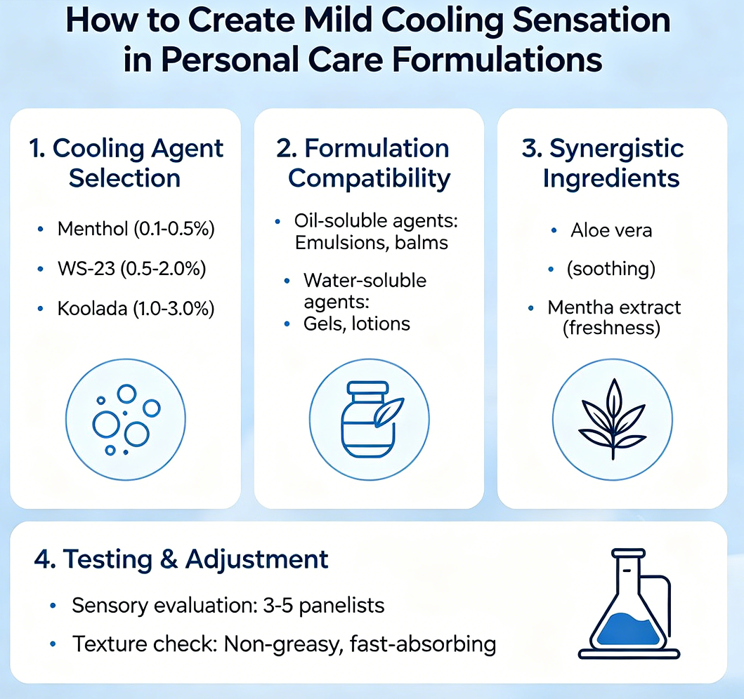 How to Create Mild Cooling Sensation in Personal Care Formulations