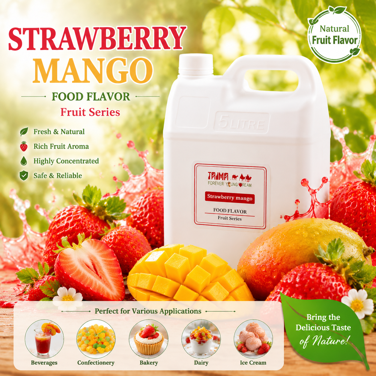 Manufacturer Bulk Order Fruit Concentrate Strawberry Mango Flavourings Aroma/Essence /Flavours