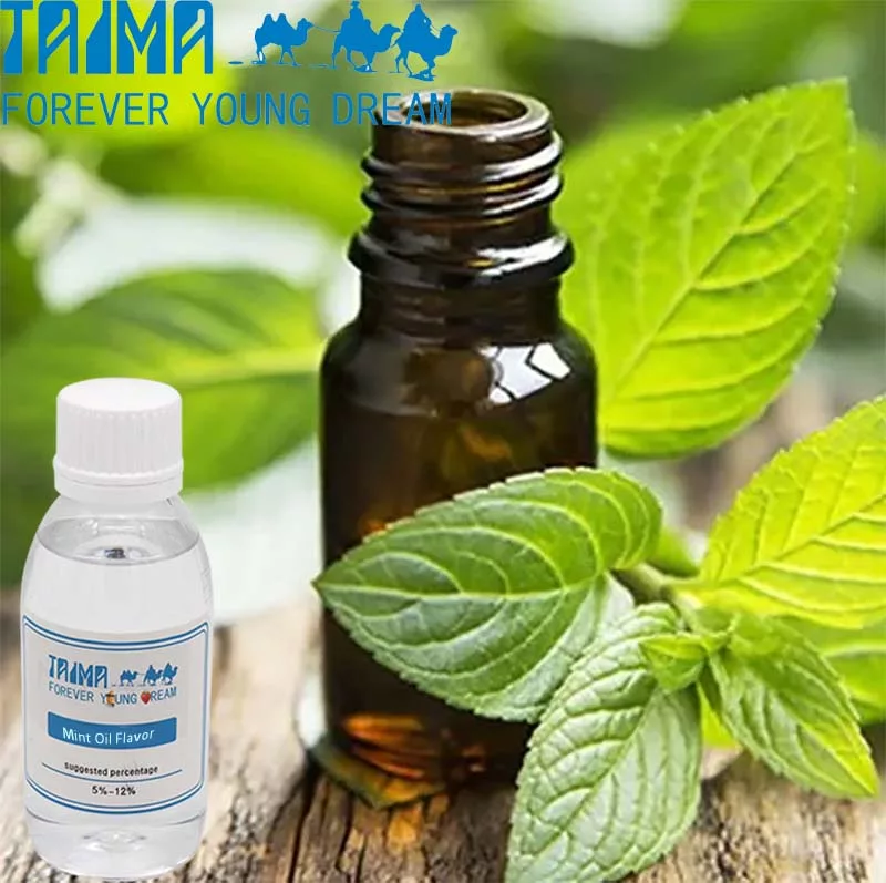 Mint Oil Flavor releases a sharp and pure aroma