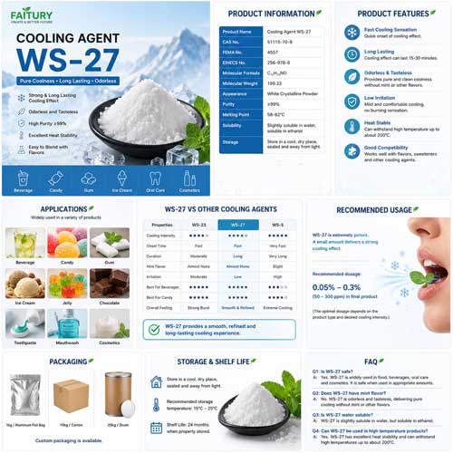 Cooling Agent WS-27 Powder